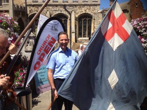 Jonathan Djanogly officially opens the first Huntingdon History Festival