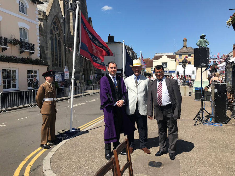 Jonathan Djanogly attends the presentation of the freedom of St Ives to the Corps of Royal Engineer.