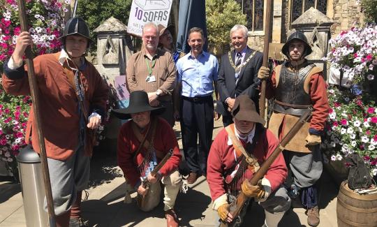 Jonathan Djanogly officially opens the first Huntingdon History Festival