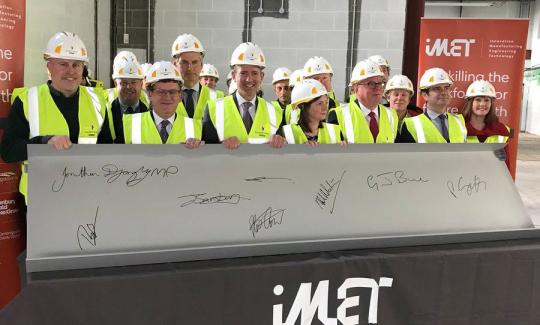 iMET building topping out