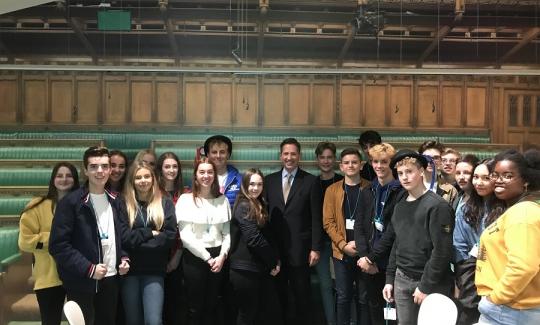 Kimbolton School visits Parliament