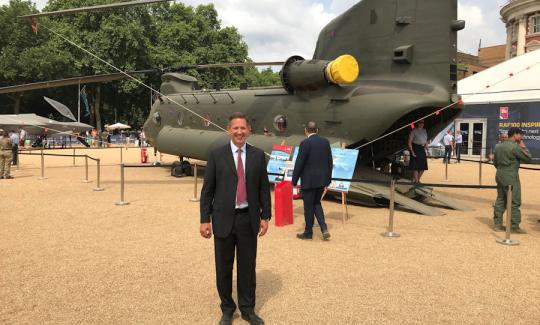 Jonathan Djanogly attends the RAF’s 100th birthday celebrations at Horse Guards Parade.