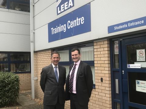 Jonathan Djanogly visits the offices of The Lifting Equipment Engineers Association (LEEA) 