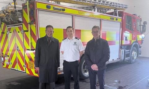 Jonathan Djanogly MP visits the new Huntingdon Fire Station